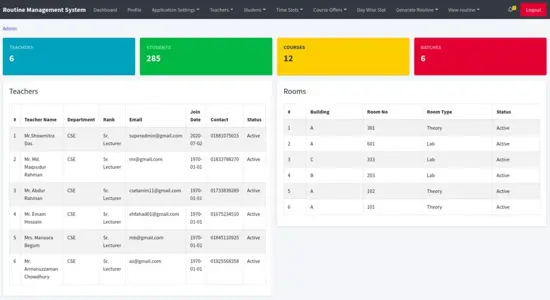 Routine Management System