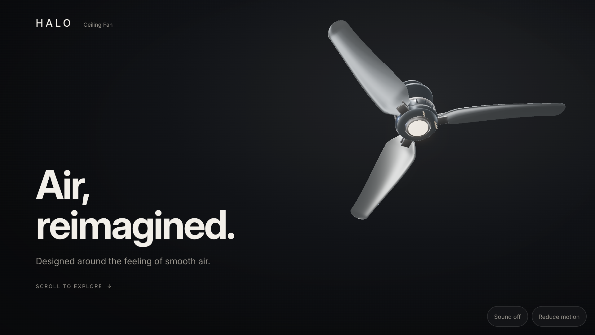 Halo — 3D Ceiling Fan