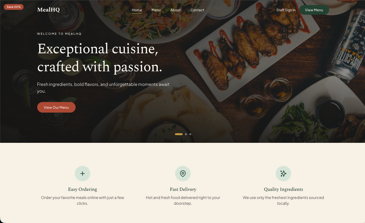 MealHQ screenshot